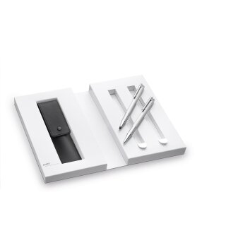 Lamy Set Druckbleistift/Kugelschreiber Lamy logo (106/206) im Geschenketui mit Lederetui