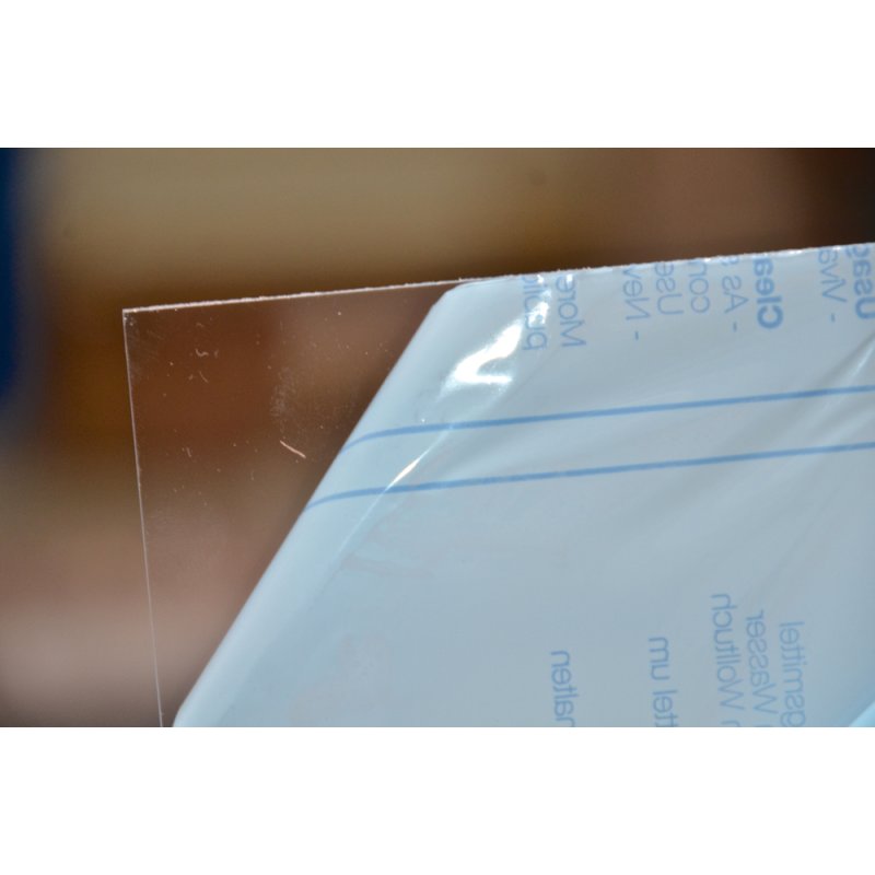 PET-G transparent Platte, 250 x 500 x 0,5mm 