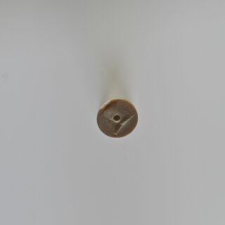 Kunststoff-Rund-Stäbe,  weiß, matt, Länge: 1mtr.
