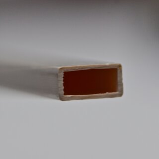 Kunststoff-Vierkant-Flachrohr-Stäbe, weiß, matt, Länge: 1mtr. Maße: 4,0 x 2,0mm