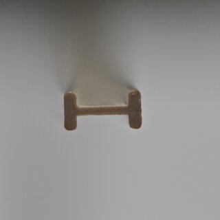 Kunststoffstab I-Profil weiß, matt, Länge: 1mtr. Maße: 8,0 x 4,0mm