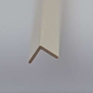 Kunststoffstab Winkel-Profil, weiß, matt Länge: 1mtr.