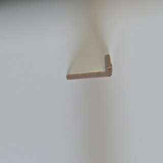 Kunststoffstab L-Profil, weiß, matt, Länge: 1mtr. Maße: 10,0 x 5,0mm