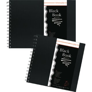 Hahnemühle Black Book Skizzenbuch, Format 23,5 x 23,5cm, 250 g/m², 30 Blatt