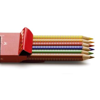 Faber-Castell 6er Jumbo GRIP Farbstifte im Kartonetui