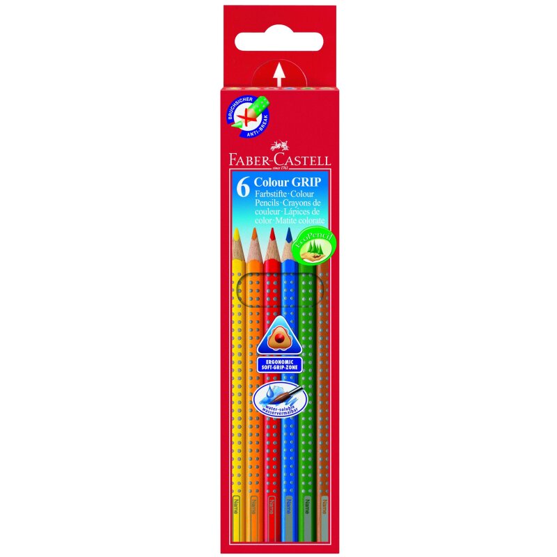 Faber-Castell Colour Grip Buntstift 12er Set | Grafik Marker | Marker | - Das Berliner Original