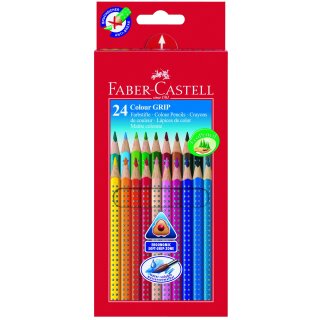 Faber-Castell 24er Colour GRIP 2001 Farbstifte im Kartonetui