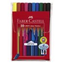 Faber-Castell GRIP Colour Marker, 10er Kunststoffetui