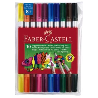 Faber-Castell Doppelfasermaler, 10er Etui