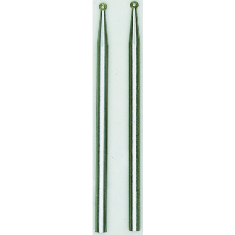 Produktbild von PROXXON Diamant-Schleifstift Kugelform Ø2,2mm – 2er Pack, Für Glas & Granit, Schaft 2,35 Mm