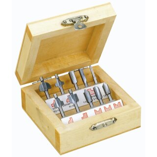 Proxxon Holzprofilfräser-Set, 10-teilig