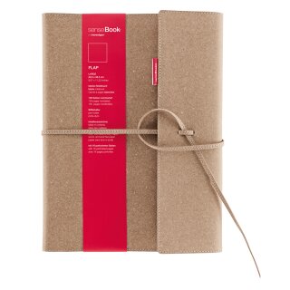 senseBook FLAP, Large, blanko - 205 x 285mm, 135 nummerierte Seiten