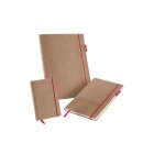 senseBook RED RUBBER, Medium, blanko - 140 x 210mm, 135 nummerierte Seiten