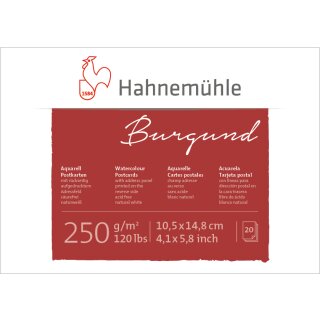 Hahnemühle Aquarell- Postkarten, DIN A6, 20 Blatt Inhalt
