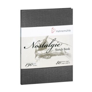 Hahnemühle Nostalgie Skizzenbuch DIN A6, Portraitformat, 190 g/m², 40 Blatt