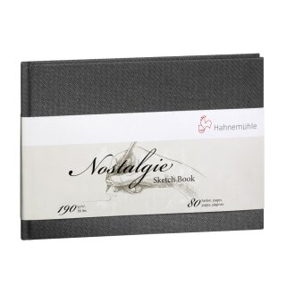 Hahnemühle Nostalgie Skizzenbuch DIN A6, Landschaftsformat, 190 g/m², 40 Blatt