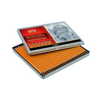 Graphitstifte 24er Set Gradation 8B - 10H im Metalletui