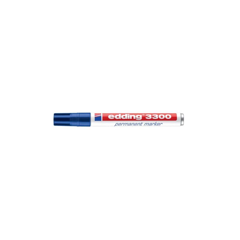 Edding Permanentmarker 3300-03 Blau – Nachfüllbarer Marker Mit Keilspitze