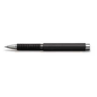 Faber- Castell BASIC BLACK Tintenroller in Leder, im Geschenketui