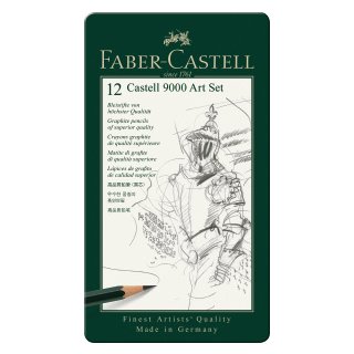 Castell 9000 Bleistift, Art Set, 12er Metalletui
