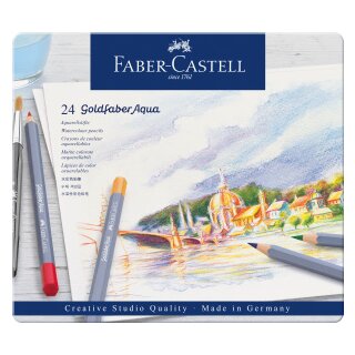 Goldfaber Aqua Aquarellstift, 24er Metalletui