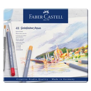 Goldfaber Aqua Aquarellstift, 48er Metalletui