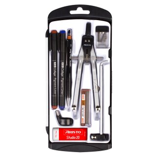 Schnellverstellzirkel Set, 9-teilig