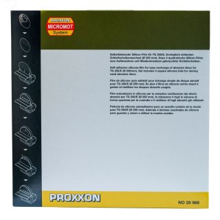 Proxxon Selbstklebender Silikonfilm für einfachen Schleifscheibenwechsel für Schleifgerät TSG 250/E