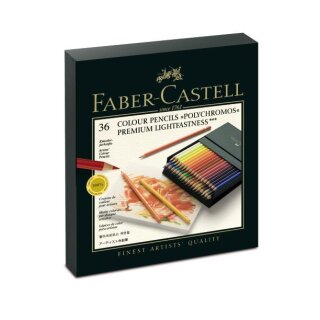 Faber-Castell Polychromos 36er Künstlerfarbstifte in einer Atelierbox