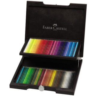 Faber-Castell Polychromos 72 Künstlerfarbstifte im edlen Holzkasten