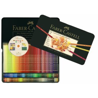 Faber-Castell Polychromos Künstlerfarbstifte Metalletui mit 120 Stiften