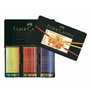 Faber-Castell Polychromos Künstlerfarbstifte Metalletui mit 60 Stiften