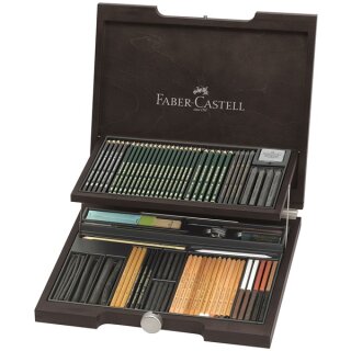 Faber-Castell Holzkoffer PITT Monochrome Sortiment