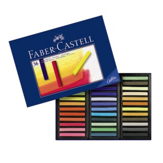 Faber-Castell STUDIO Softpastellkreide Kartonetui mit 36 Softpastellkreiden