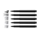 Faber-Castell Pitt artist pen, 4er Basis-Set (S/F/M/B)