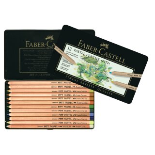 Faber-Castell PITT Pastellstifte 12er Metalletui