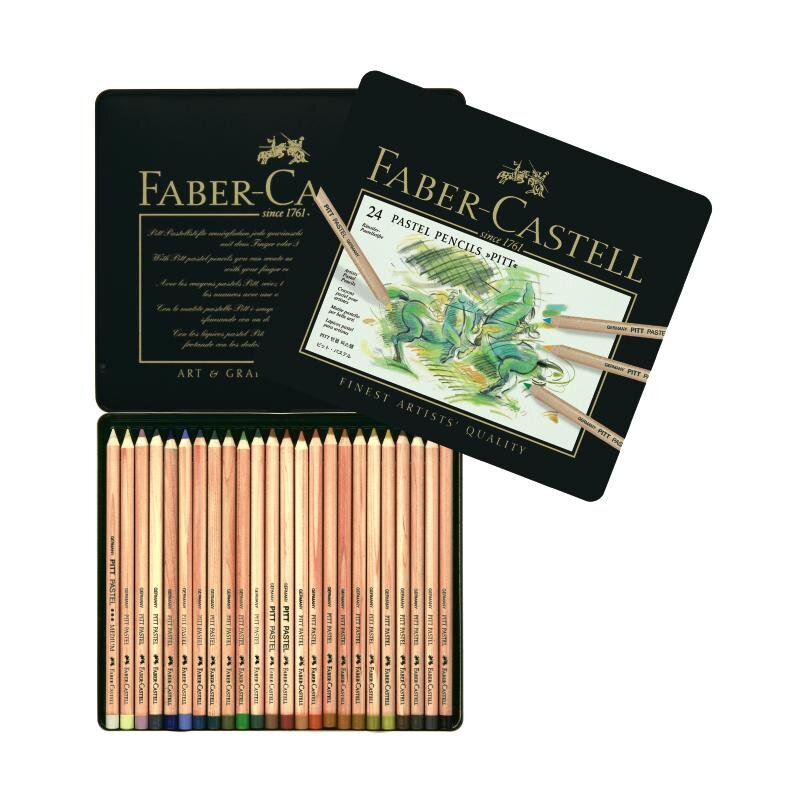 Faber-Castell PITT Pastellstifte 24er Metalletui - www.kirch 