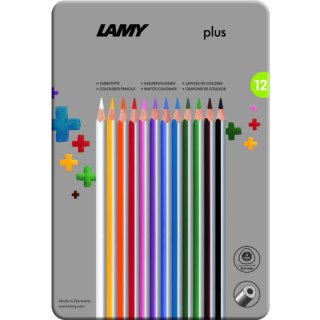 Lamy plus Farbstifte, 12er Set Metallbox