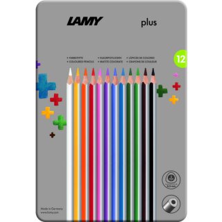 Lamy plus Farbstifte, 12er Set Metallbox