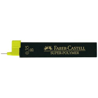 Faber Castell Super Polymer Feinminen, 12 Minen / 0,35 mm