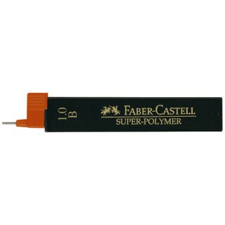Faber Castell Super Polymer Feinminen, 12 Minen / 1.0 (0.9) mm