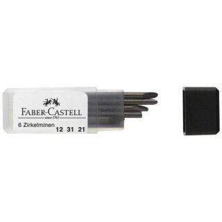 Faber-Castell Zirkelminen, 6 Stck/Pck.
