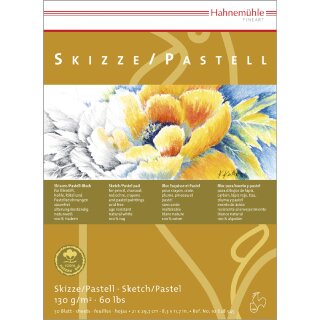 Hahnemühle Skizzen/Pastellblock DIN A2 / 130 g/m² / 30 Blatt